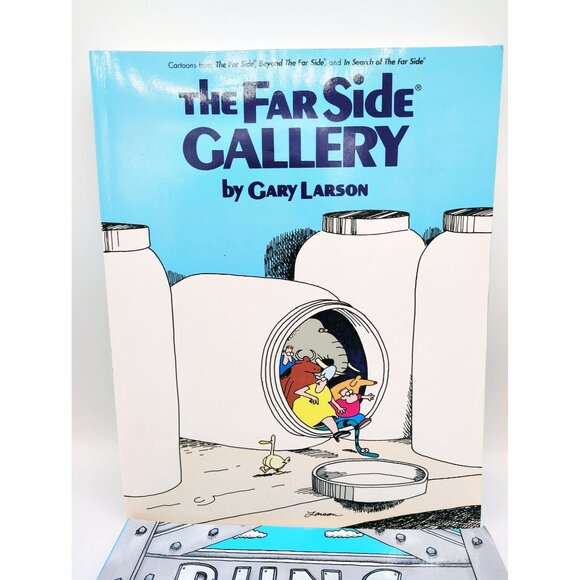 Far Side Gallery Puns of Steel Humor Comic Books Argyle Sweater Lot of 2 - Picture 2 of 14